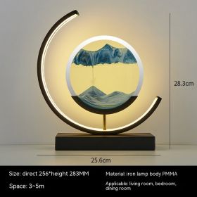Chinese Style Decorative Glass Hourglass Table Lamp (Option: Green comes from blue andblack-button switch-EU)