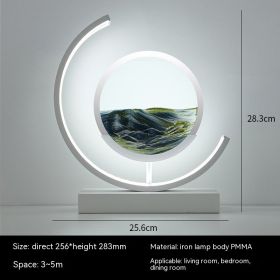 Chinese Style Decorative Glass Hourglass Table Lamp (Option: Golden Wind and Jade DewWhite-Remote control switch-AU)