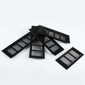 Aluminum Breathable Mesh Black Rectangular Vent Vent (Option: Black 60X 600mm)